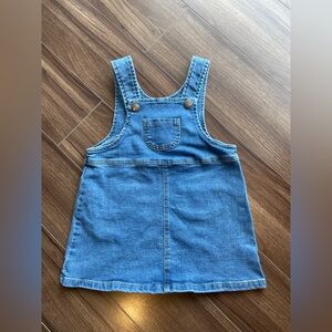 Denim Pinafore Dress for Baby Girl 24-36M | Cute Pocket Overall Dress